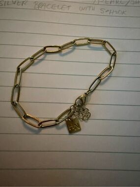 Gold Paperclip Chain Bracelet - Women’s Fashion Jewelry